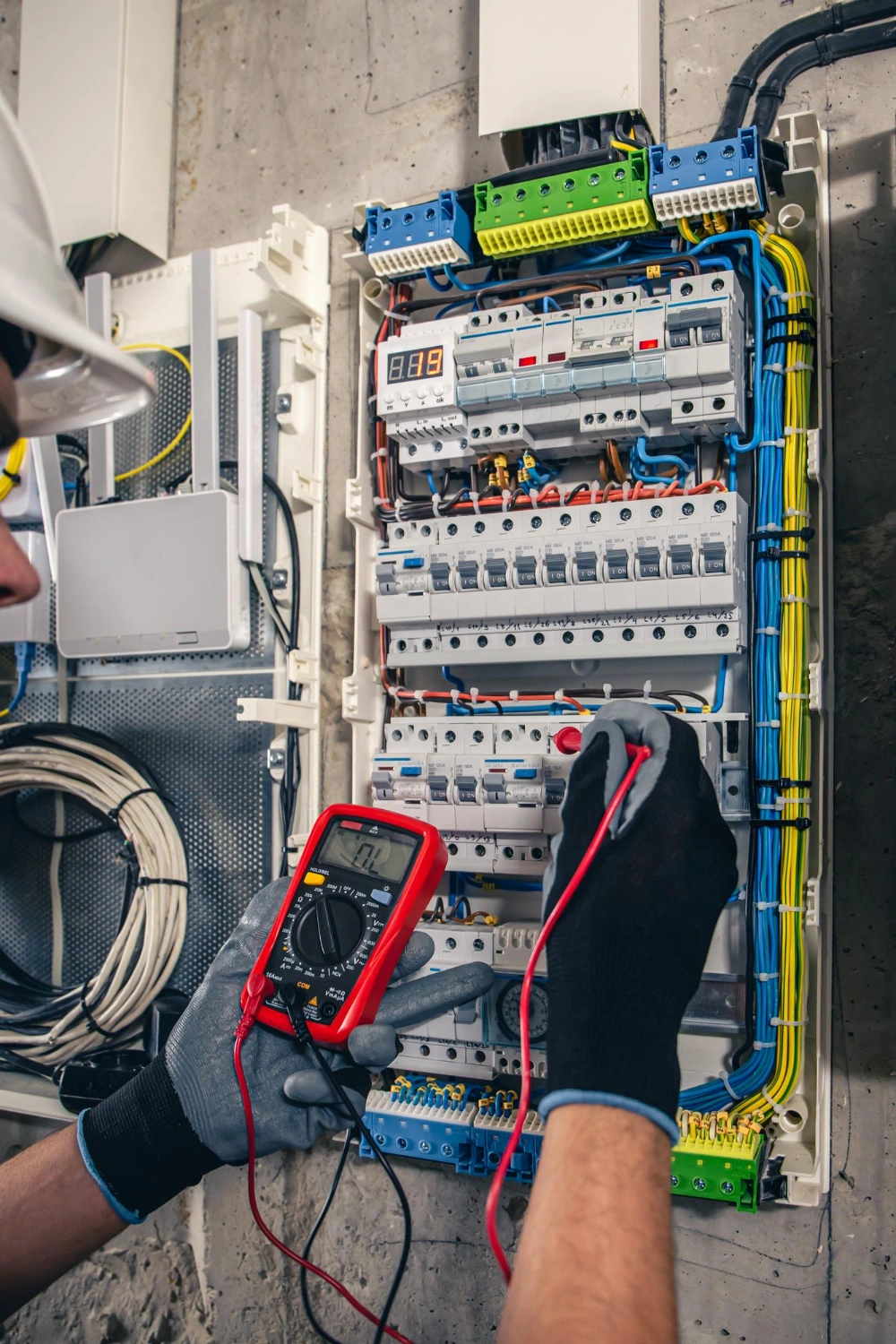 Compteur électrique posé par Agir Elec